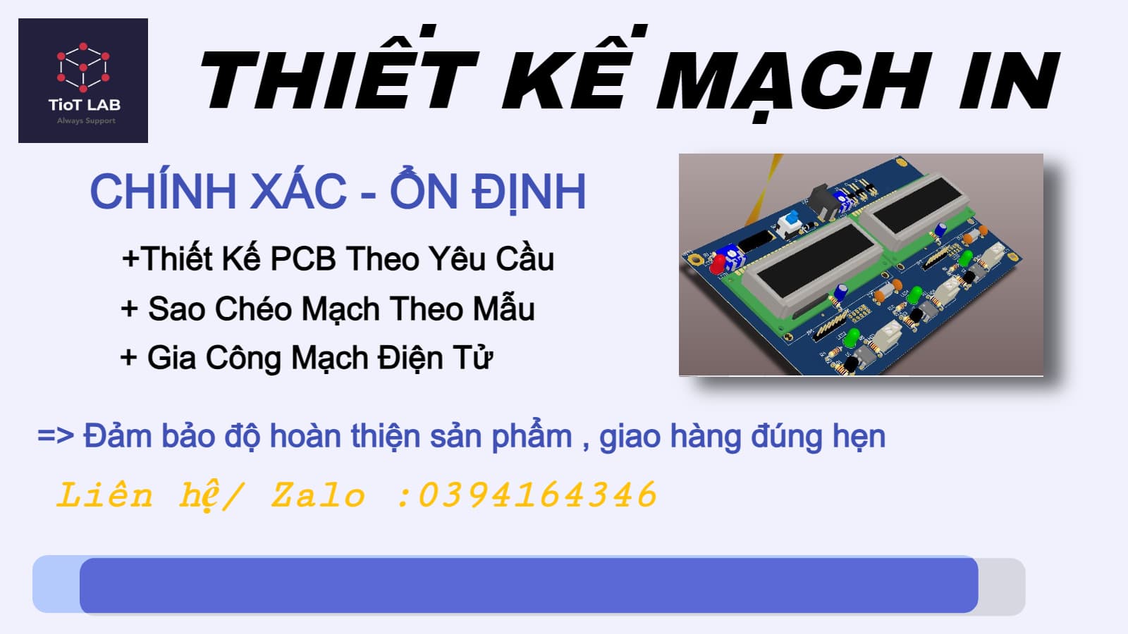 Thiết Kế Mạch Điện Tử Theo Yêu Cầu